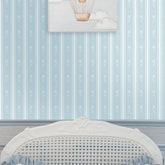 Papel Listras Girassol Azul Quartz